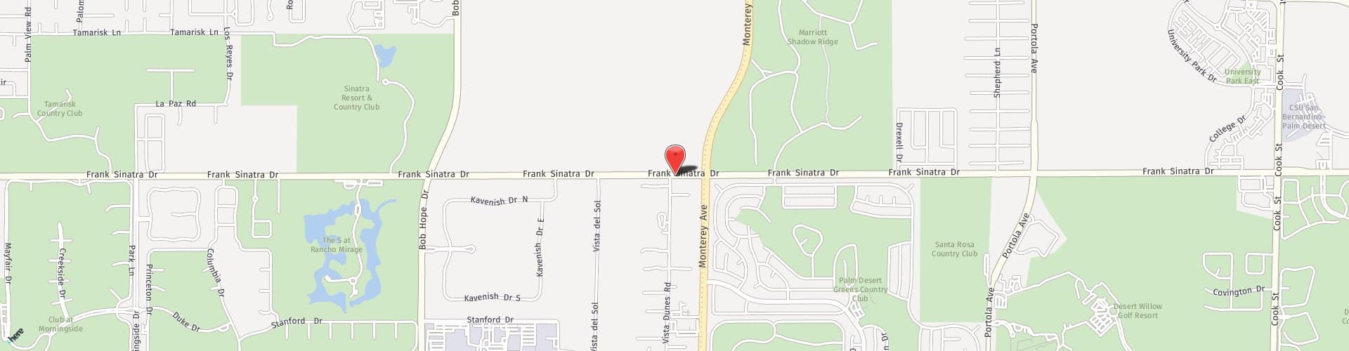 Location Map: 72775 Frank Sinatra Drive Rancho Mirage, CA 92270